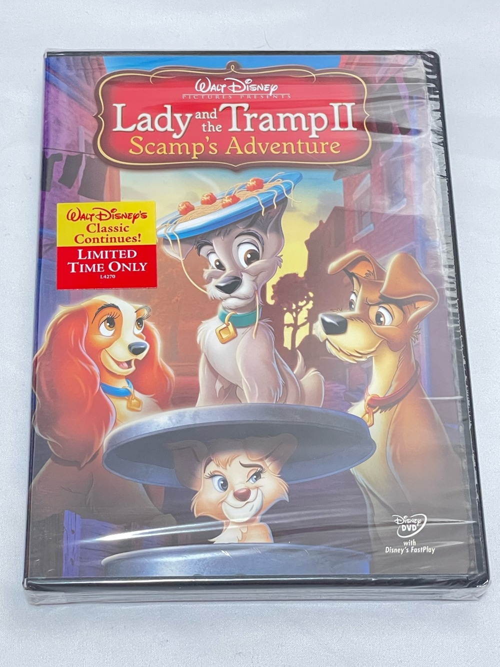 NEW Sealed Disney Lady and the Tramp II Scamp’s Adventure DVD Rare